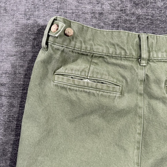 J Crew Relaxed Cargo Pants Women's Size 28 Green Tapered Heavy Weigh Twill BW526 - Picture 14 of 16